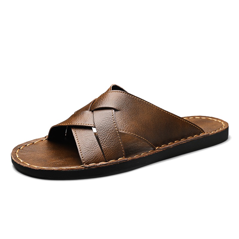 Sandal Pria Kulit Asli Modis S - Flip Flop Leather Men ulasan dan harga