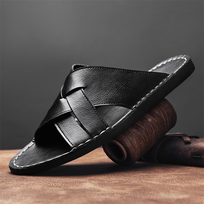 Sandal Pria Kulit Asli Modis S - Flip Flop Leather Men ulasan dan harga