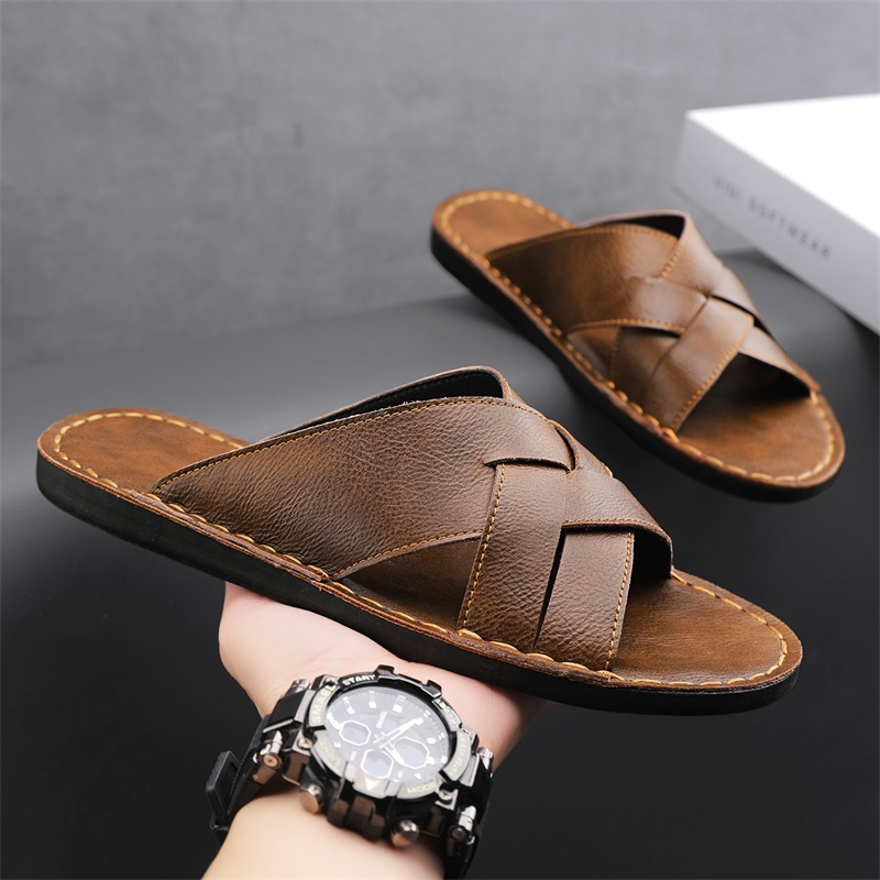 Sandal Pria Kulit Asli Modis S - Flip Flop Leather Men ulasan dan harga