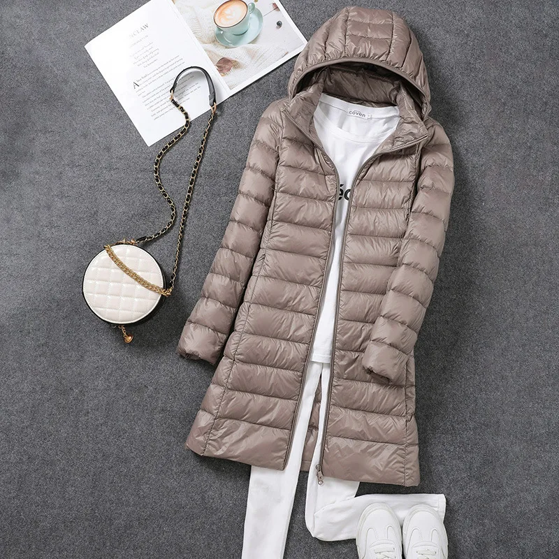 Jaket wanita Puffer panjang Ul - Packable Hat Nylon ulasan dan harga