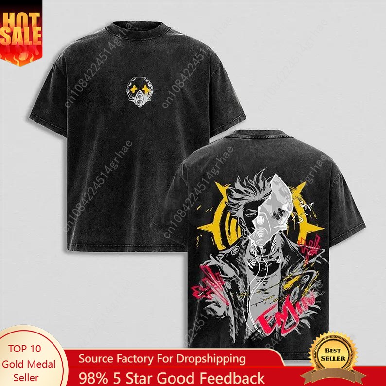 Gachiakuta Vintage Anime Washe - Tee Graphic Print ulasan dan harga